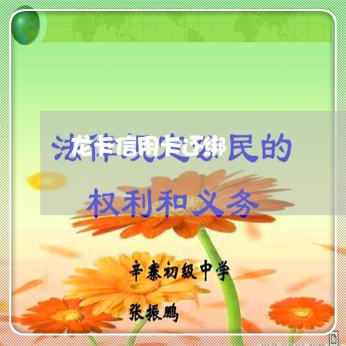 龙卡信用卡还绑/2023112451592