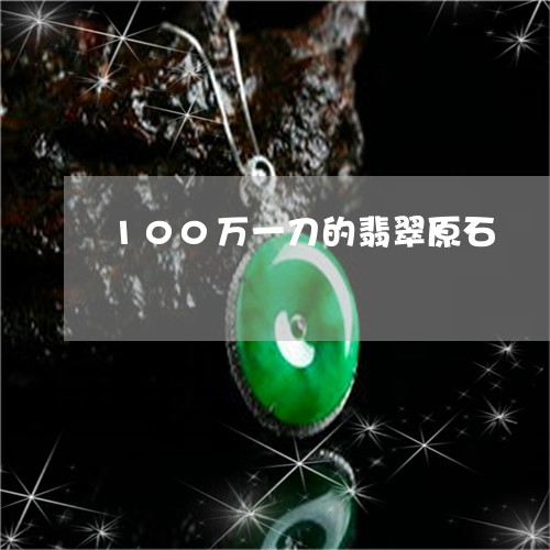 100万一刀的翡翠原石/2023070804835