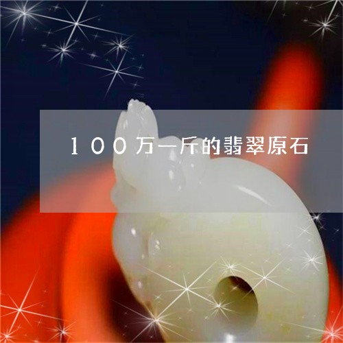 100万一斤的翡翠原石/2023070835068