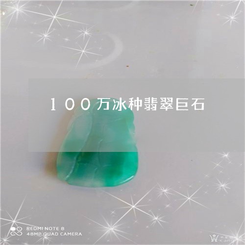 100万冰种翡翠巨石/2023041142835