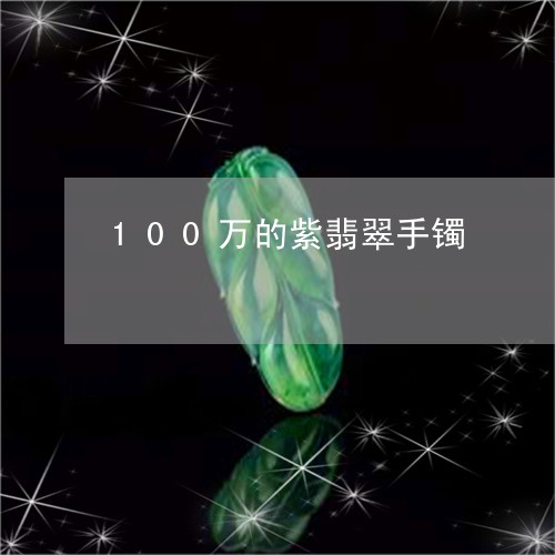 100万的紫翡翠手镯/2023041146050