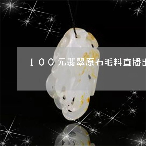 100元翡翠原石毛料直播出售/2023100596938