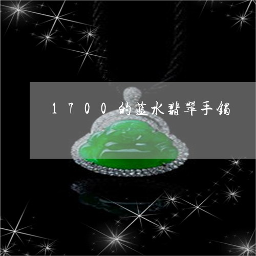 1700的蓝水翡翠手镯/2023070958279