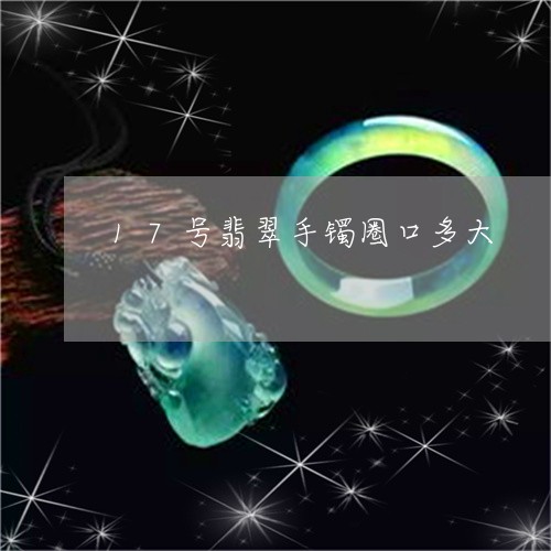 17号翡翠手镯圈口多大/2023070951038