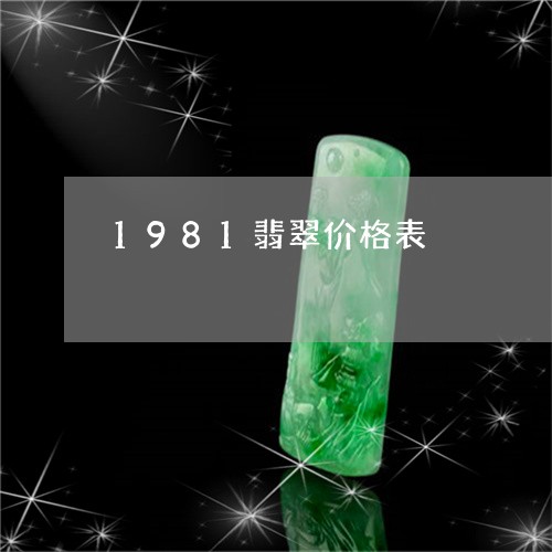 1981翡翠价格表/2023033191692