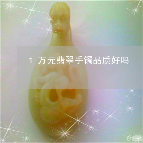 1万元翡翠手镯品质好吗/2023070940715