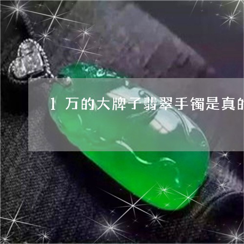 1万的大牌子翡翠手镯是真的吗/2023120340383