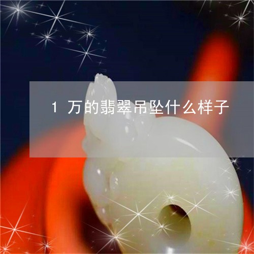 1万的翡翠吊坠什么样子/2023070979392