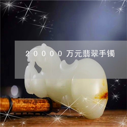 20000万元翡翠手镯/2023070916030