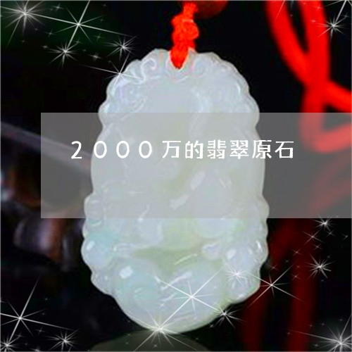 2000万的翡翠原石/2023082587249