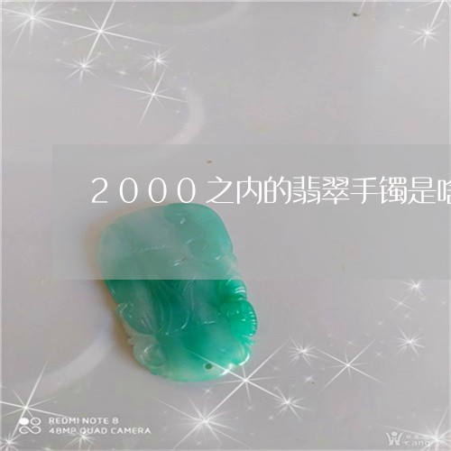 2000之内的翡翠手镯是啥/2023100737262