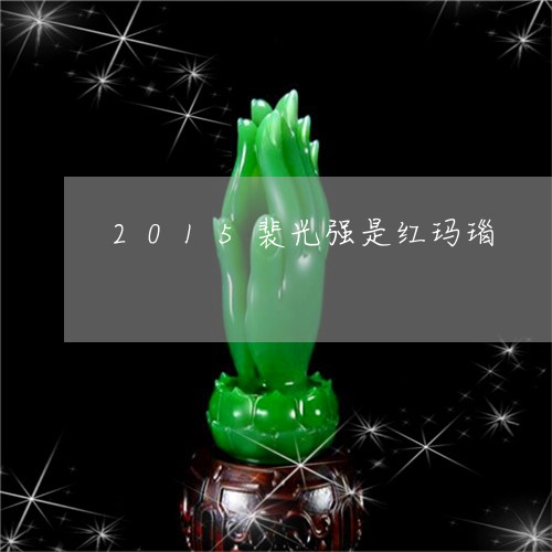 2015裴光强是红玛瑙/2023070802827