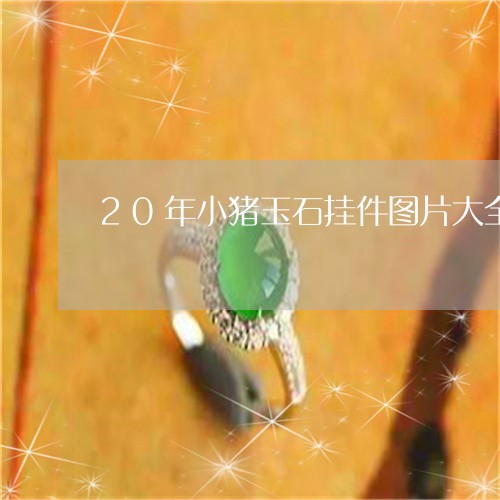 20年小猪玉石挂件图片大全/2023100651713