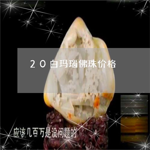 20白玛瑙佛珠价格/2023040130281