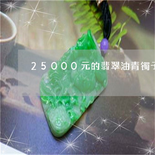 25000元的翡翠油青镯子/2023100619380