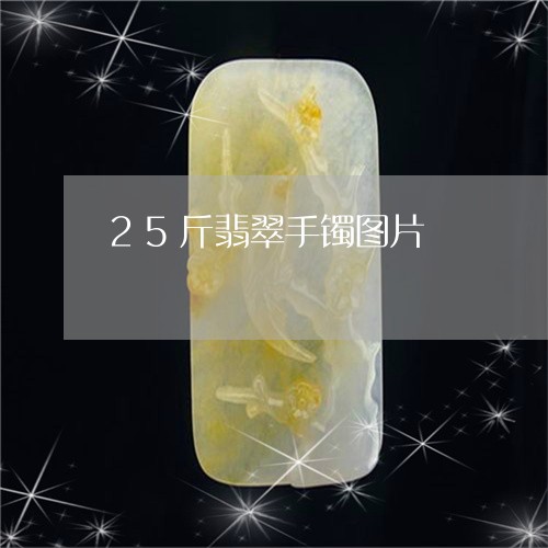 25斤翡翠手镯图片/2023033138270