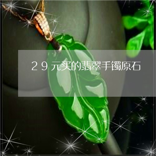 29元买的翡翠手镯原石/2023070842503