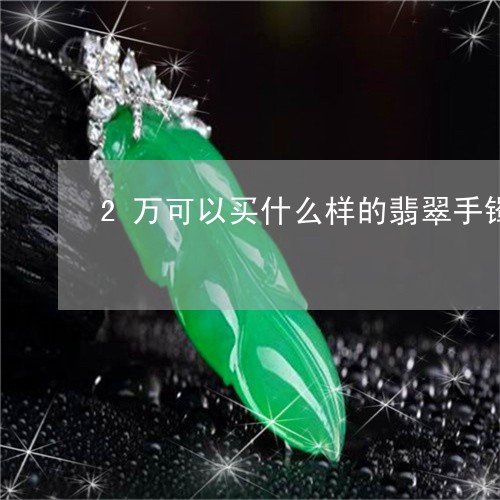 2万可以买什么样的翡翠手镯呢/2023100580483