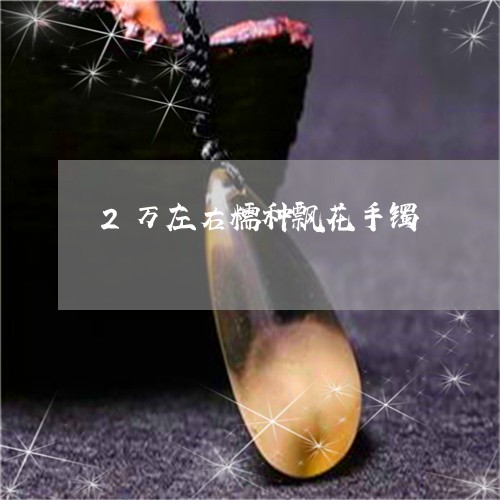 2万左右糯种飘花手镯/2023041111605