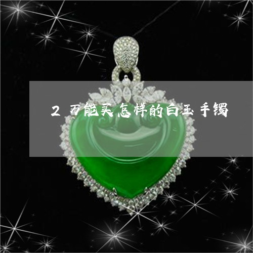 2万能买怎样的白玉手镯/2023070809491