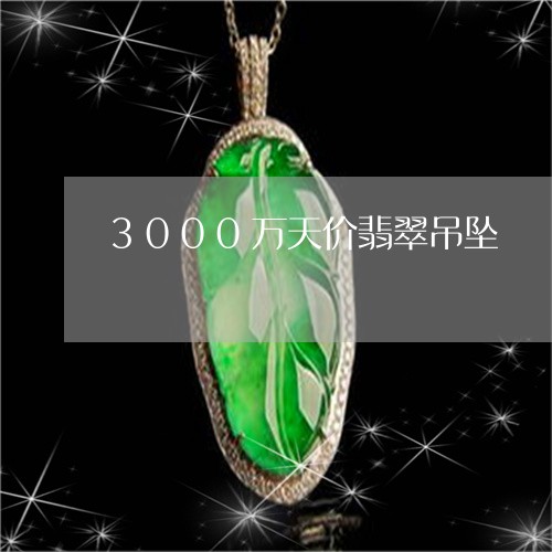 3000万天价翡翠吊坠/2023070885039