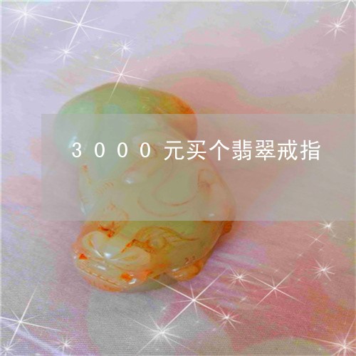 3000元买个翡翠戒指/2023070880583