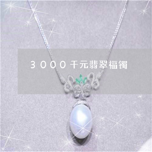 3000千元翡翠福镯/2023041168289