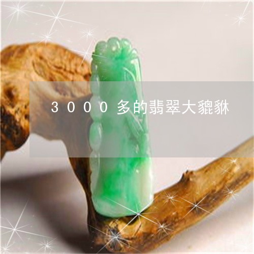 3000多的翡翠大貔貅/2023070989573