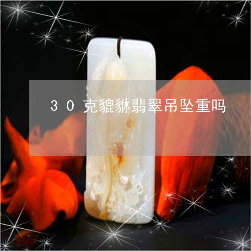 30克貔貅翡翠吊坠重吗/2023070957161