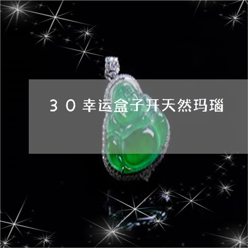 30幸运盒子开天然玛瑙/2023070947361