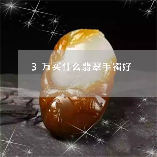 3万买什么翡翠手镯好/2023082678379