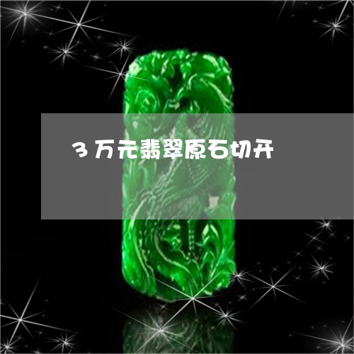 3万元翡翠原石切开/2023033115150