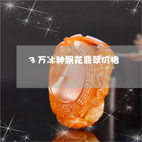 3万冰种飘花翡翠价格/2023082678584