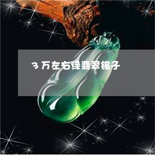 3万左右绿翡翠镯子/2023033123159