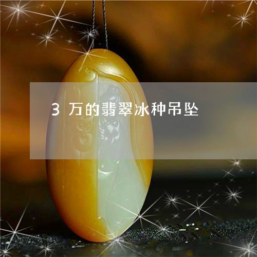 3万的翡翠冰种吊坠/2023033182834