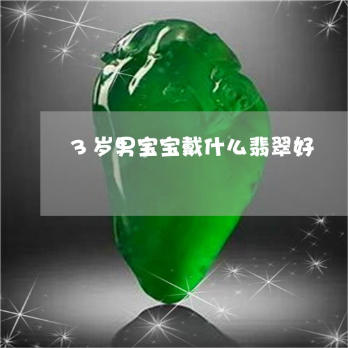 3岁男宝宝戴什么翡翠好/2023070894951