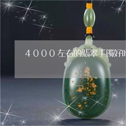 4000左右的翡翠手镯好吗/2023100603959