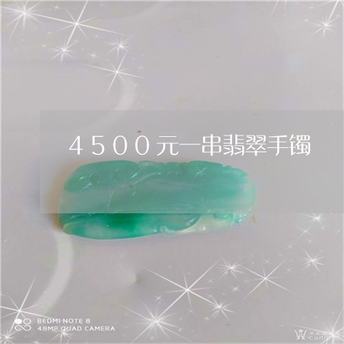 4500元一串翡翠手镯/2023070816049