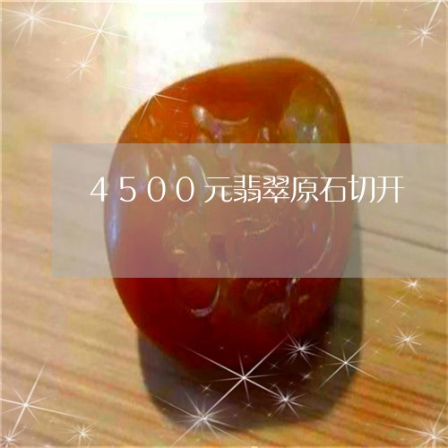 4500元翡翠原石切开/2023070863735