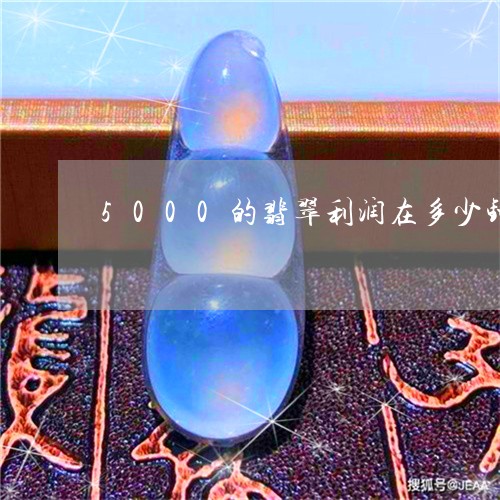 5000的翡翠利润在多少钱/2023100696251