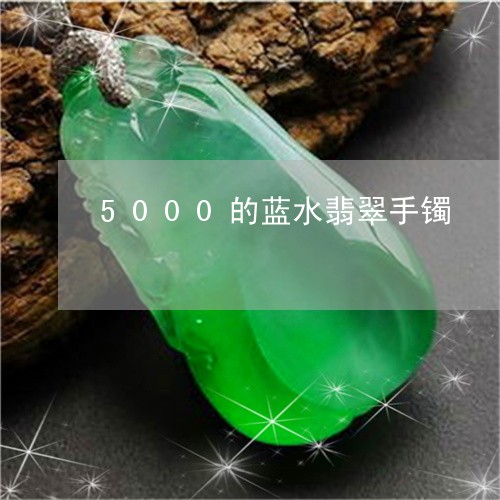 5000的蓝水翡翠手镯/2023070956351