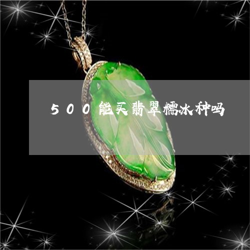 500能买翡翠糯冰种吗/2023070849491