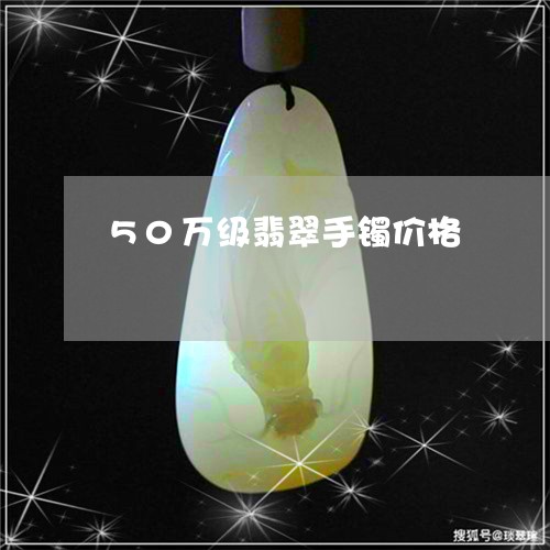 50万级翡翠手镯价格/2023041095929