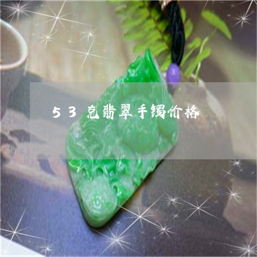 53克翡翠手镯价格/2023033174736