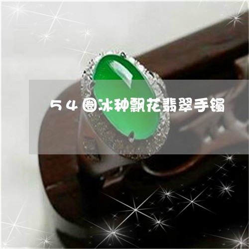 54圈冰种飘花翡翠手镯/2023070976247