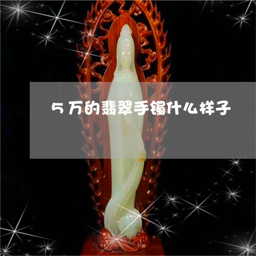 5万的翡翠手镯什么样子/2023070803815