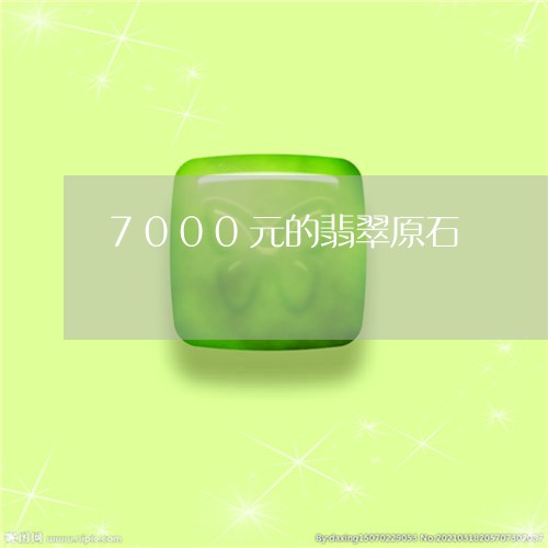 7000元的翡翠原石/2023041150683