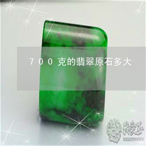 700克的翡翠原石多大/2023070841706