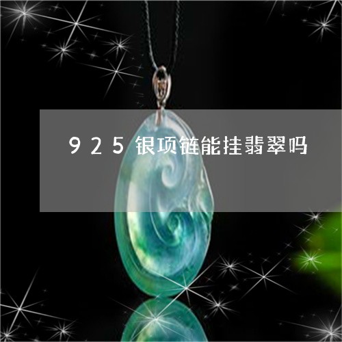 925银项链能挂翡翠吗/2023070995937