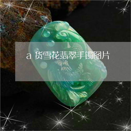 a货雪花翡翠手镯图片/2023041069795